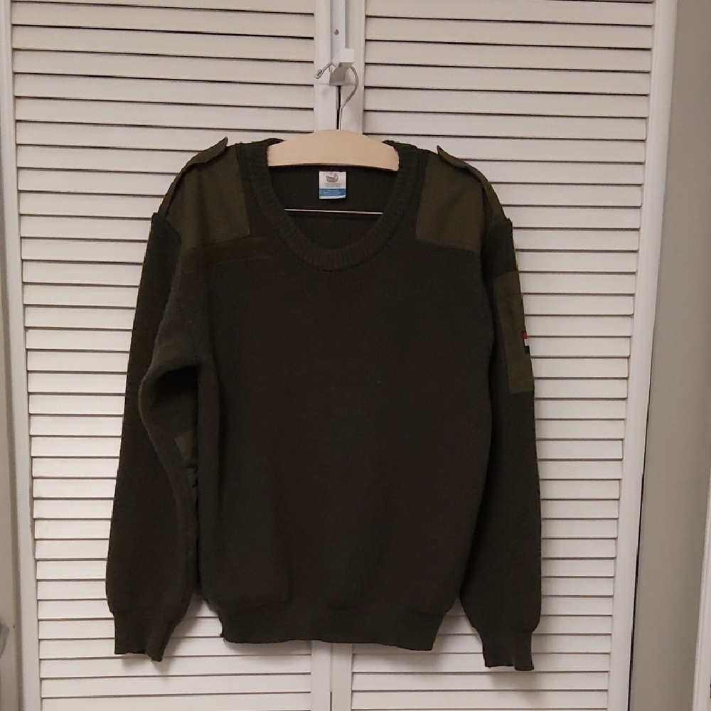 Men's Olive Green Comando Wool Sweater
